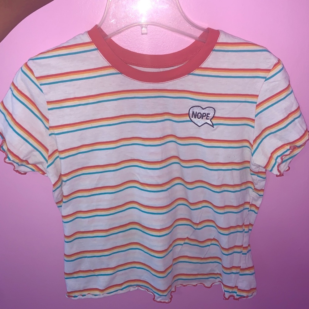 🌈 Love Tribe Rainbow Ribbed Baby Tee 🌈